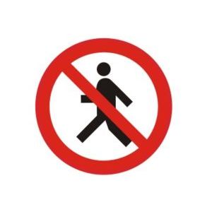 Zīme Aizliegts staigāt Iepak. 1 gab.